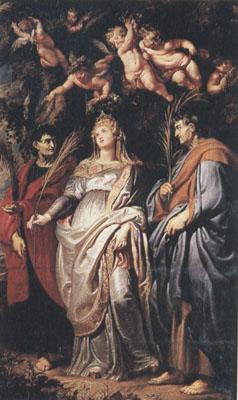Peter Paul Rubens Saints Domitilla,Nereus and Achilleus (mk01) France oil painting art